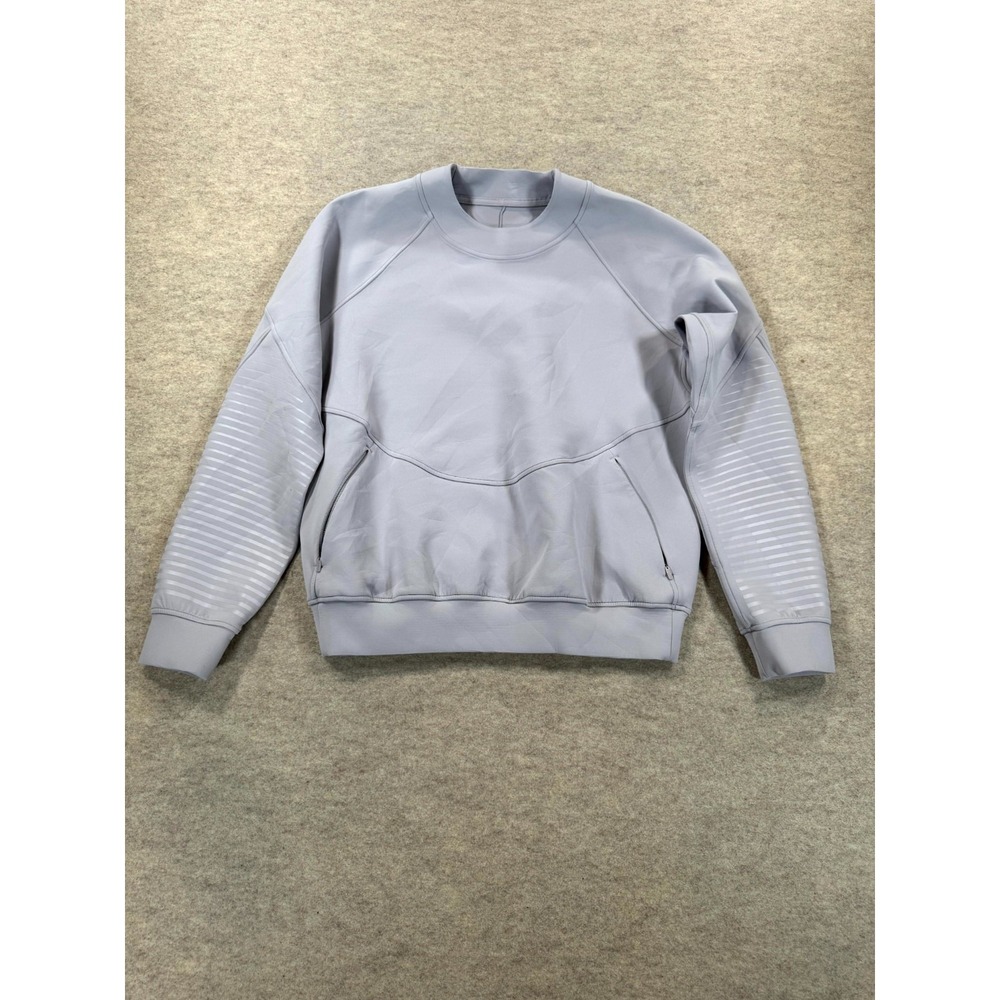 Lululemon City Sweat Crew Spacer Sweatshirt Womens 10 Light Purple Crew Neck